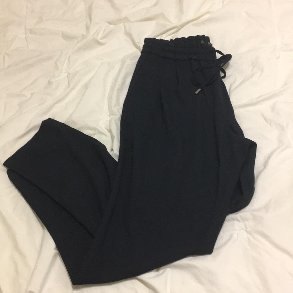 Zara basic collection navy pants.